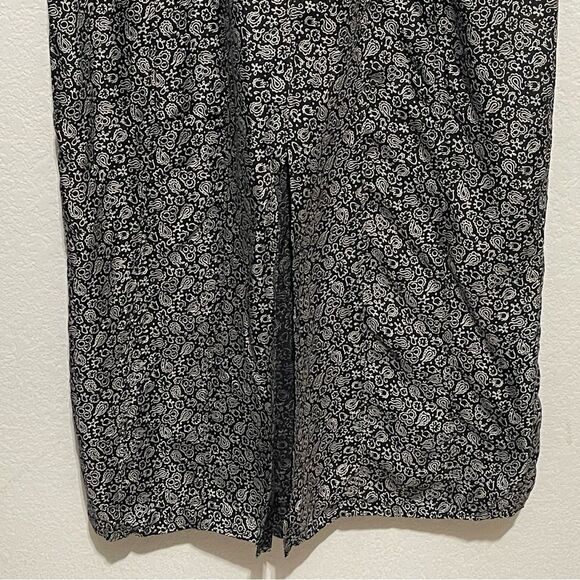 Madewell Cap-Sleeve V-Neck Midi Dress in Floral Cupro-Blend Size 8 in True Black - Picture 11 of 13